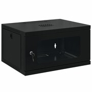 vidaXL Ścienna szafka serwerowa (rack) 6U, 19