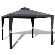 vidaXL Altana ogrodowa z ciemnoszarym zadaszeniem, polirattan, 3 x 3 m vidaXL 41451
