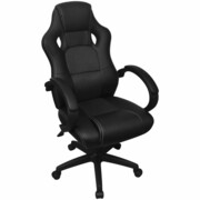 vidaXL Krzesło biurowe w stylu sportowym z eko skóry pomarańczowe vidaXL 242898