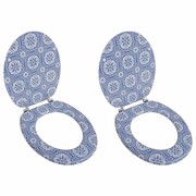 vidaXL Deski sedesowe, 2 szt., MDF, wzór porcelany vidaXL 275917