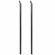 vidaXL Słupki podporowe do ogrodzenia, 2 szt., 115 cm, szare vidaXL 142446