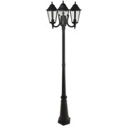 Smartwares Lampa ogrodowa, 3 klosze, 180 W, czerń, 220 cm CLAS5000.036 Smartwares 10.009.15