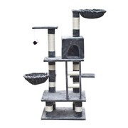 vidaXL Drapak dla kota 122 cm Pluszowy Szary vidaXL 170132
