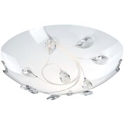 GLOBO Lampa sufitowa BURGUNDY, szklana, kolor niklowy matowy, 40404-2 GLOBO 40404-2