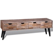 vidaXL Stolik z drewna tekowego / Konsola/ Szafka pod TV z 4 szufladami vidaXL 241710