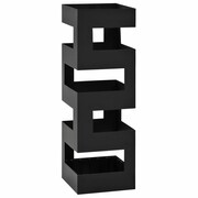 vidaXL Stojak na parasole, tetris , stalowy, czarny vidaXL 246794