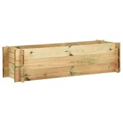 vidaXL Skrzynia ogrodowa, impregnowane drewno sosnowe FSC, 120 cm vidaXL 43349