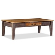 vidaXL Stolik kawowy w stylu vintage, lite drewno, 118 x 60 x 40 cm vidaXL 244968