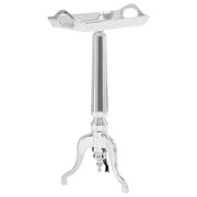 vidaXL Stolik na cokole z odlewanego aluminium, srebrny, 47x24x81 cm vidaXL 246516