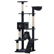 vidaXL Drapak dla kota 191 cm Pluszowy Niebieski vidaXL 170131