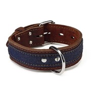 Beeztees Obroża dla psa Denim, skóra, brąz, 40mm, 43-52cm, 745945 Beeztees 745945