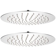 vidaXL Deszczownice ze stali nierdzewnej, 2 szt., Ø 25 cm vidaXL 275935