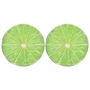 vidaXL Poduszki z nadrukiem limonki, 2 szt. vidaXL 44832