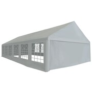 vidaXL Namiot imprezowy z PE, 6 x 12 m, szary vidaXL 275270