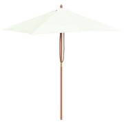 vidaXL Parasol ogrodowy na drewnianym słupku, 150 x 200 cm, piaskowy vidaXL 44533