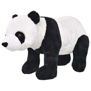 vidaXL Pluszowa panda, stojąca, czarno-biała, XXL vidaXL 91339