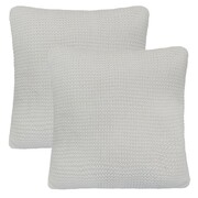 vidaXL 2 poduszki, bawełna o grubym splocie, 45x45 cm, złamana biel vidaXL 245096