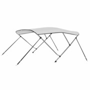 vidaXL Bimini, daszek do łodzi, 183x180x140 cm, biały vidaXL 90442