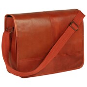 vidaXL Torba listonoszka z prawdziwej skóry, jasnobrązowa vidaXL 133293