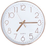 vidaXL Zegar ścienny, 30 cm, różowe złoto vidaXL 50633