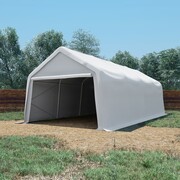 vidaXL Namiot towarowy PVC, 550 g/m², 4 x 8 m, biały vidaXL 274953
