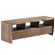 vidaXL Szafka pod telewizor, akacja z naturalną krawędzią, 120x35x40cm vidaXL 246129