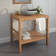 vidaXL Szafka łazienkowa pod umywalkę, lite drewno tekowe, 74x45x75 cm vidaXL 246492