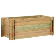 vidaXL Skrzynia ogrodowa, impregnowane drewno sosnowe FSC, 80 cm vidaXL 43348