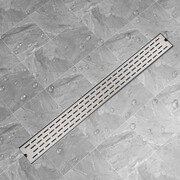 vidaXL Kratka odpływowa, liniowa, 1030x140 mm, wzór linii, stal nierdzewna vidaXL 142182
