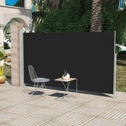 vidaXL Markiza boczna na taras, 180 x 300 cm, czarna vidaXL 40811