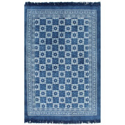 vidaXL Dywan typu kilim, bawełna, 160 x 230 cm, niebieski ze wzorem vidaXL 246562