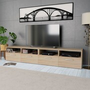 vidaXL Szafki pod TV, 2 szt., płyta wiórowa, 95x35x36 cm, dębowe vidaXL 275111