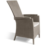 Allibert Wypoczynkowe krzesło ogrodowe Vermont, cappuccino, 223008 Allibert 223008