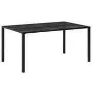vidaXL Ogrodowy stół jadalniany, stalowa siatka, 150x90x72 cm, czarny vidaXL 44267