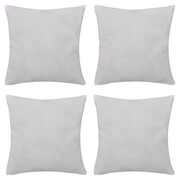 vidaXL 4 Białe bawełniane poszewki na poduszki 50 x 50 cm vidaXL 130902