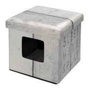 D&D D&D Puf dla zwierzaka Sleep Hide Play, 38x38x38 cm, biały D&D 434/431603