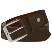 vidaXL Męski pasek biznesowy, skórzany, brązowy, 115 cm vidaXL 133334