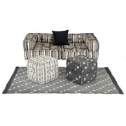 vidaXL Sofa modułowa z akcesoriami, 6 elementów, tkanina w paski vidaXL 275253
