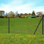 vidaXL Euro ogrodzenie 25 x 1,5 m, kolor szary, stal vidaXL 142484