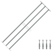 vidaXL Krata bezpieczeństwa na okno z regulacją 1000-1500 mm 3 metalowe pręty vidaXL 141384