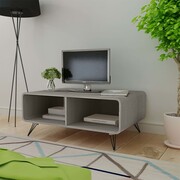 vidaXL Stolik kawowy 90 x 55,5 x 38,5 cm, drewniany, szary vidaXL 243009