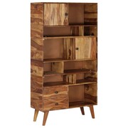 vidaXL Szafka z litego drewna sheesham, 90 x 35 x 170 cm vidaXL 246210