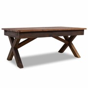vidaXL Stolik kawowy z litego drewna z odzysku, 110 x 60 x4 5 cm vidaXL 244492