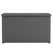 Keter Skrzynia ogrodowa Java, 870 L, antracyt, stylizowana na rattan Keter 236942