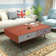vidaXL Stolik kawowy 100x60x35 cm brąz vidaXL 243395