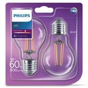 Philips Żarówki LED Classic, 2 szt., 6 W, 806 lumenów Philips 929001237271