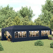 vidaXL Namiot imprezowy z 8 ściankami, 9 x 3 x 2,5 m, niebieski vidaXL 90339