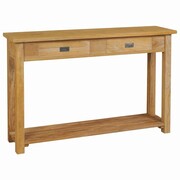 vidaXL Stolik typu konsola, lite drewno tekowe, 120 x 30 x 80 cm vidaXL 244482