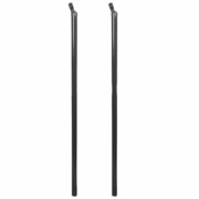 vidaXL Słupki podporowe do ogrodzenia, 2 szt., 170 cm, szare vidaXL 142447