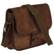 vidaXL Damska torebka z prawdziwej skóry, brązowa vidaXL 133322